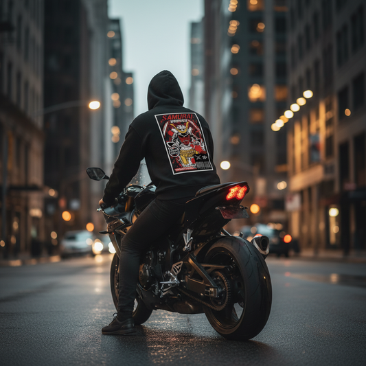 Samurai Warrior Oversized Hoodie – Limited Vintage Comic Edition