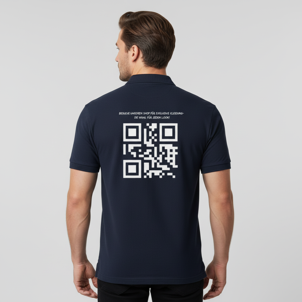 QR Code Ditz Polo Shirt