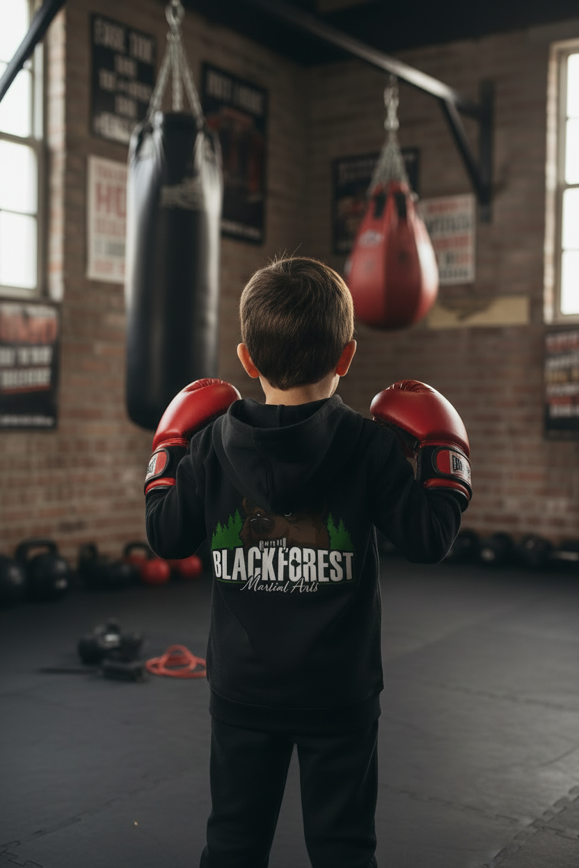 Black Forest Martial Arts Classic Kids Hoodie Der kleine Bär