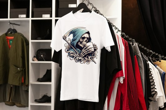 ☠️„Grim Reaper Coffee“ Edition HigherBlanks Premium T-Shirt